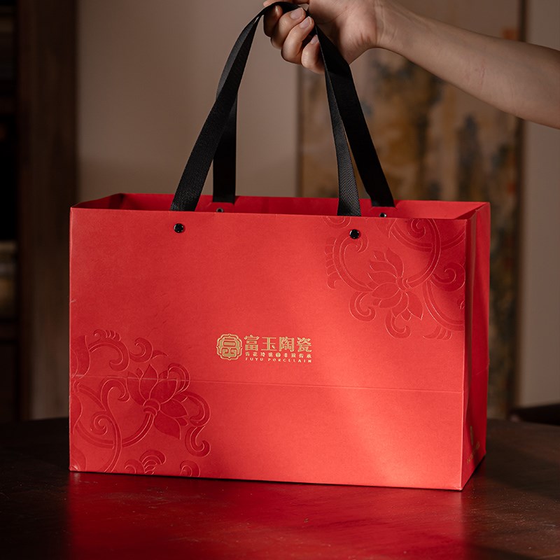 景德镇富玉陶瓷鸾凤和鸣盖碗茶具三才茶杯功夫敬茶碗对杯新婚礼物