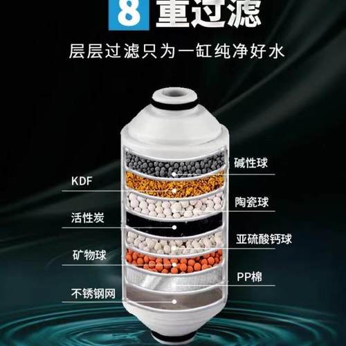 外置微型换水机水炮鱼缸除氯过滤器自来水鱼缸困水神器过滤滤材