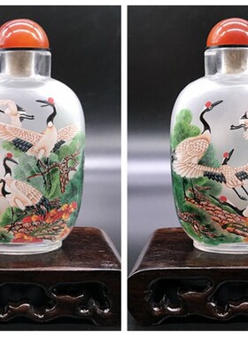 诚信鼻烟壶内画出国礼品送老外礼物中国特色纯手工的文化摆件礼品