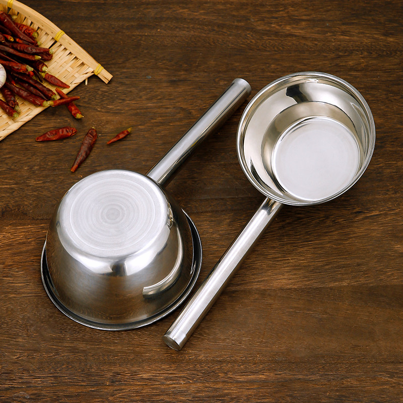 加厚家用水勺水舀子厨房水瓢短款打粥打汤勺大容量舀水盛水勺短把