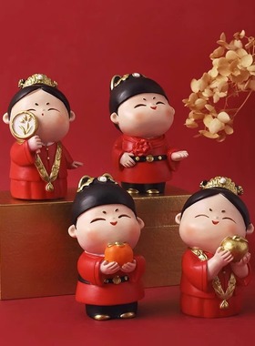 结婚送新人新婚礼物送新娘佳偶天成摆件一对朋友情侣闺蜜订婚布置