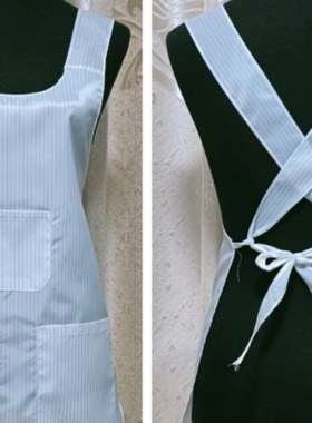 纺织厂黑色围裙挡车女工车间工作耐张耐用纱厂白色围腰3兜4兜时尚