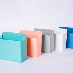 玻璃白板专用笔盒可折叠后置吸盘笔盒玻璃白板无痕贴笔盒收纳盒简