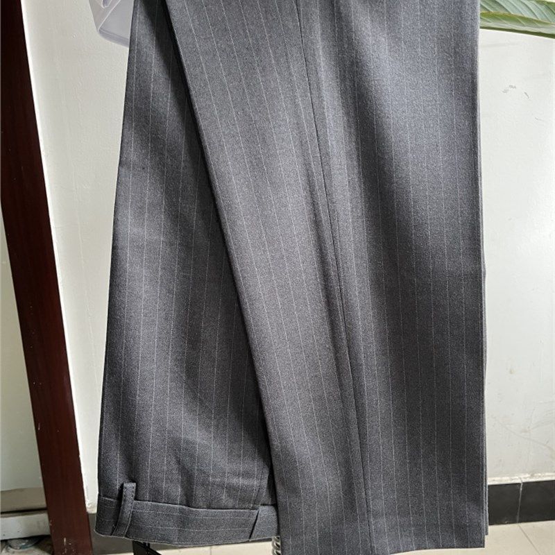 深澜职业装2023一汽奥迪男女西裤4S店销售男西装套装浅灰色工裤