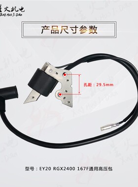 汽油发电机配件罗宾EY20 EY28高压包 167F RGX2400~3500点火线圈