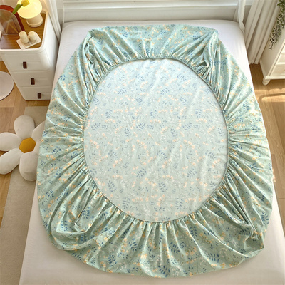 2023年新款纯棉小清新田园风一米五床笠180cmx200cm 200cmx220cm