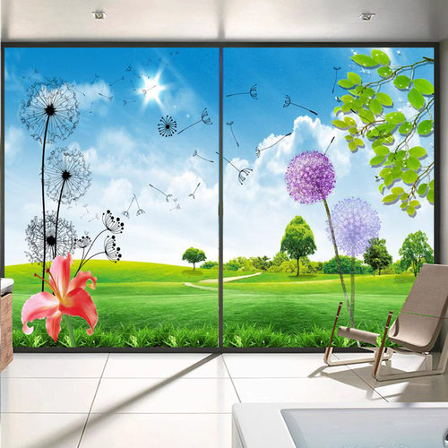 定制玻璃贴纸阳台窗户遮光防窥卫生间玻璃门防走光贴膜透光不透明