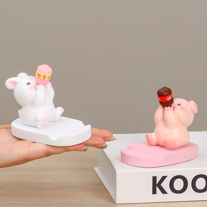 创意解压手机支架办公室桌面摆件可爱卡通家用懒人平板支撑架底座,家居饰品,桌面摆件,淘宝优惠券,粉丝福利购,淘宝优惠卷