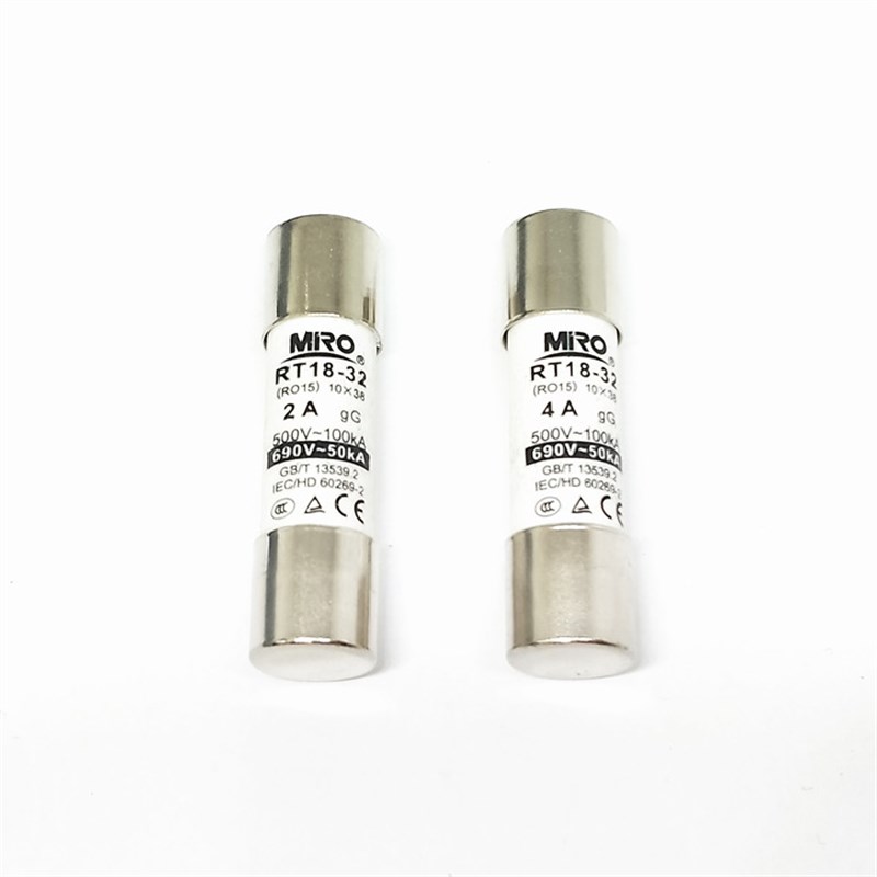 茗熔RO15熔断器500V保险管690V熔丝座RT18-32工业用断路器图片