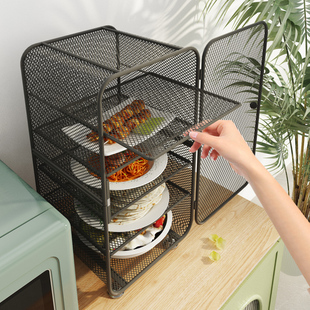 放剩饭剩菜收纳柜透气防虫菜橱家用碗碟柜多层置物架厨房储物柜子