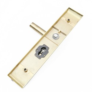 防盗门把手锌合金门锁拉手加厚面板金色面板执手玫瑰金大门锁