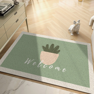 艺术花入户门地垫入户地毯进户门脚垫门垫家用进门丝圈垫子可定制