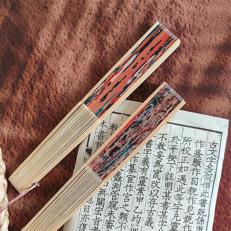敦煌文创扇子九色鹿壁画折扇中国风古风汉服夏季礼物女旅游纪念品