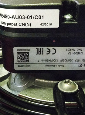 EMB风机A4E450-AU03-01  A6E630-AN01-01原装风机