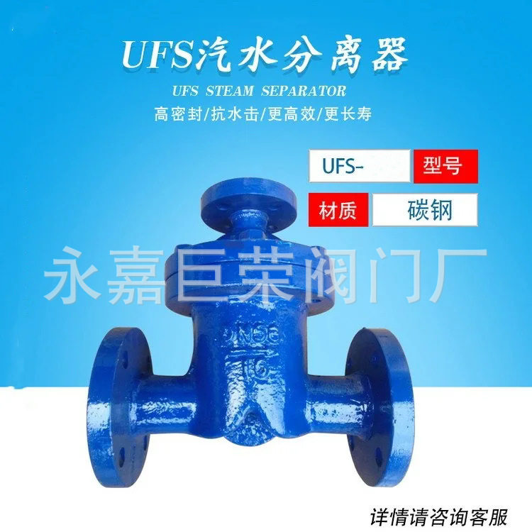 UFS-25C DN15-250 铸钢挡板式蒸汽/空气汽水分离器
