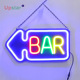 跨境柔性霓虹灯酒吧发光牌悬挂式 sign霓虹灯 neo bar led