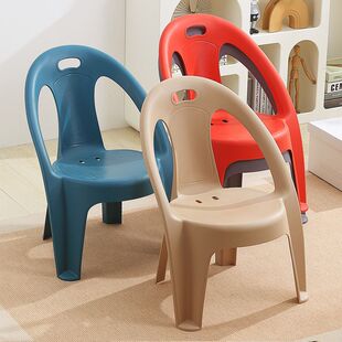 塑料靠背椅子加厚成人扶手椅茶几矮凳子浴室防滑洗澡凳儿童学习椅