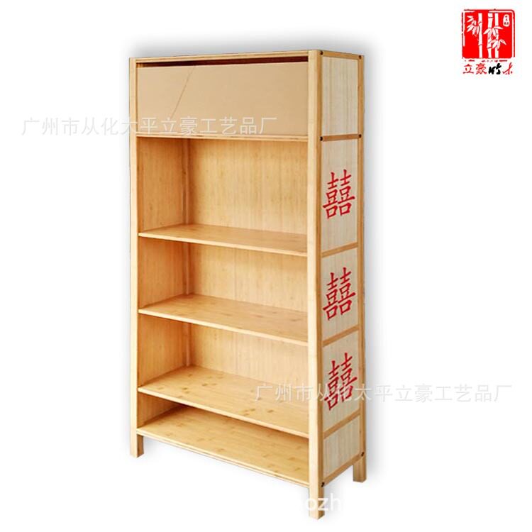 广州立豪竹家具厂竹柜酒柜酒架展示柜竹展架可拆卸竹柜竹质展柜