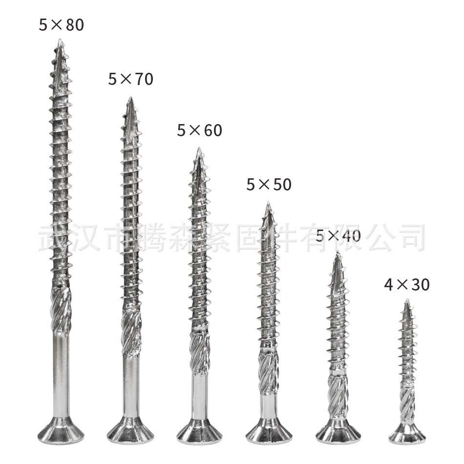 梅花槽割尾木螺丝景观木专用 304 Stainless Steel Wood Screws