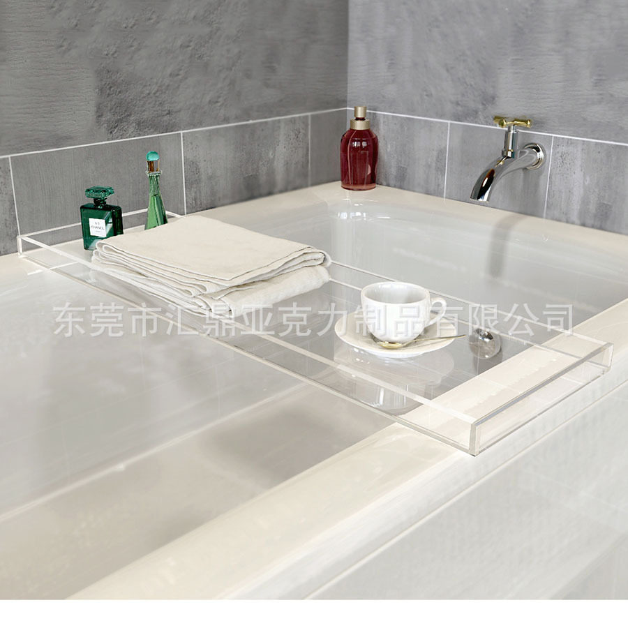 工厂多功能浴池SPA托物架储物架亚克力透明收纳架浴缸置物架