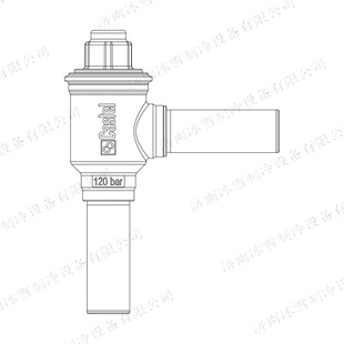 止回阀 直角式 带不锈钢接头 M28 Castel卡士妥止回阀3188EW