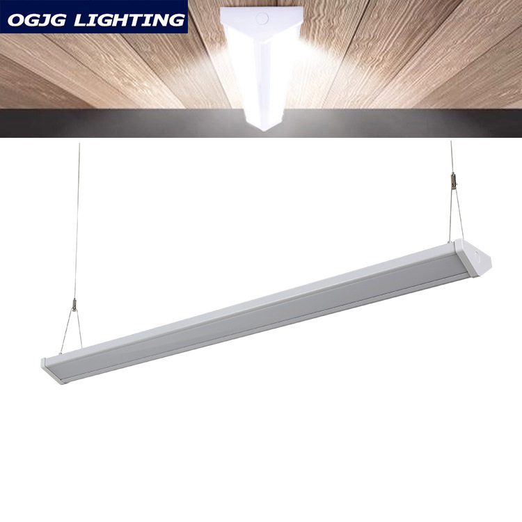 工厂仓库三角形LED线性吊灯20W 40W 60W 80W左右发光可调光线条灯