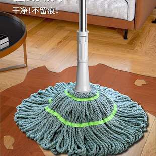 旋转墩布吸水懒人挤水大拖布 自拧水拖把家用一拖净免手洗2024新款