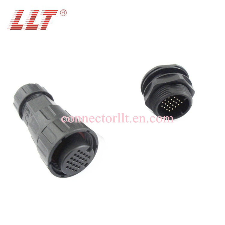 LLT-利路通M25-24P防水航空插头 5G基站防水接头 IP68防水连接器