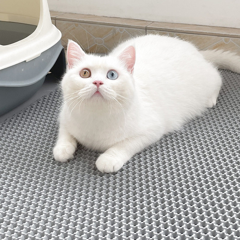 EVA双层猫砂垫猫溅出猫砂带出垫宠物猫蹭脚垫过滤垫可水洗