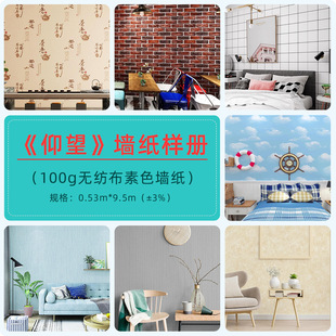简约素色墙纸综合本欧式新中式家装工程无纺布壁纸招商加盟样册本