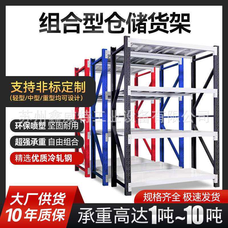 货架置物架多层轻型储物架展示架快递重型承重库房铁架子仓库仓储