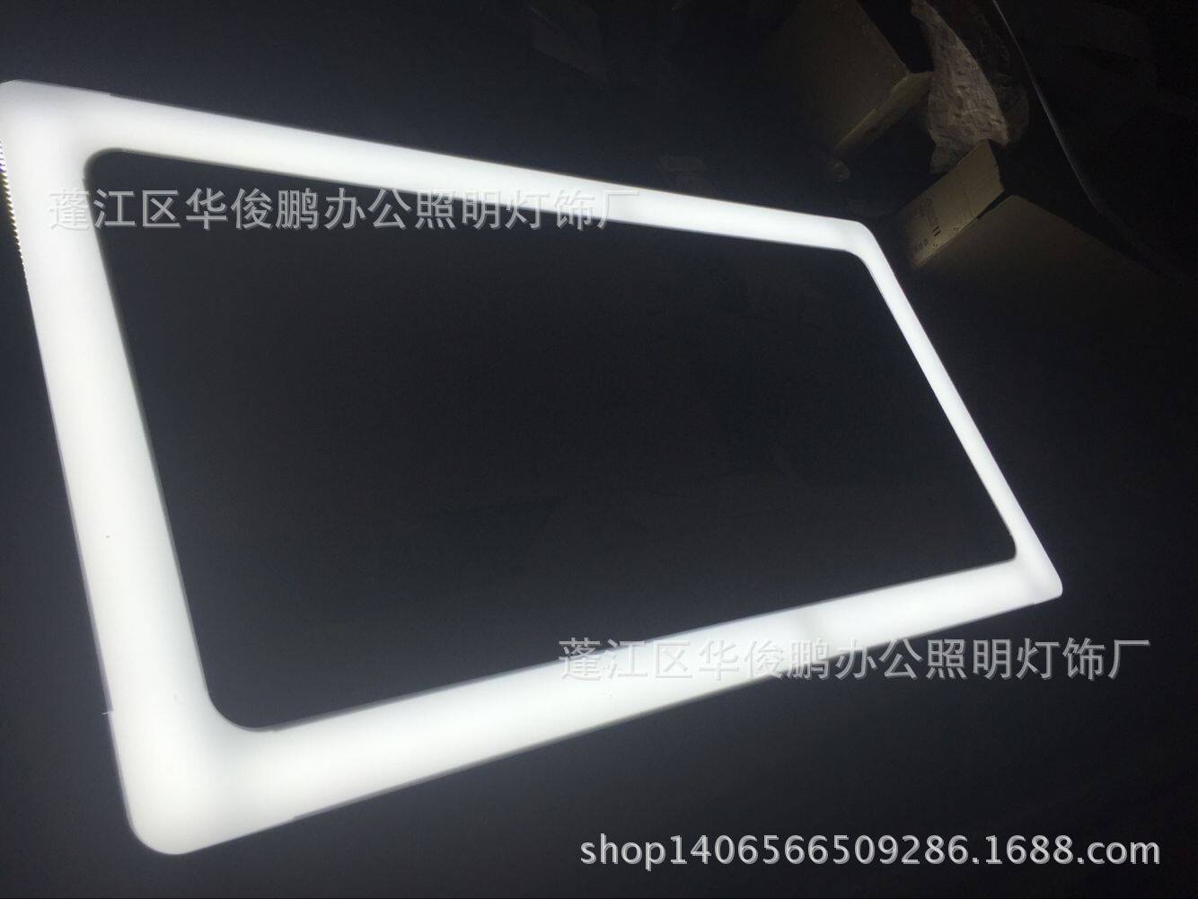 简约圆角铝合金长条吊线灯