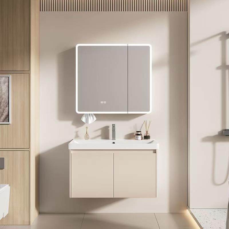 潮州加厚蜂窝铝圆弧浴室柜陶瓷一体盆组合加深洗手台洗脸洗漱盆柜