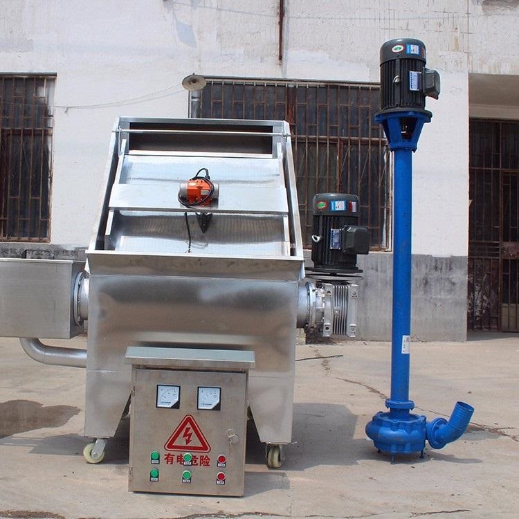 处理猪粪牛粪挤干机180型红薯渣分离机螺旋式自吸上料过滤脱水机