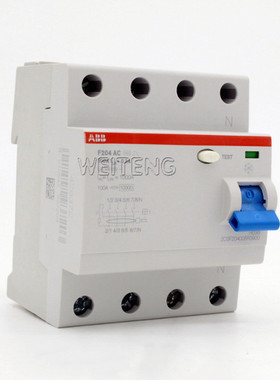 8年老店ABB漏电保护 F204 AC-100/0.3 电磁式防触电开关