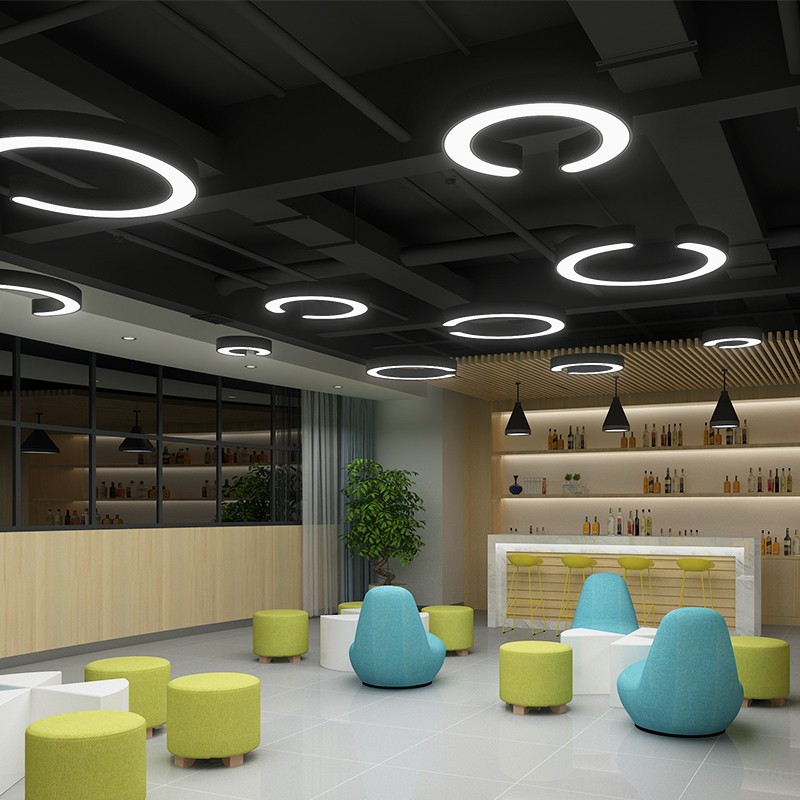 设计师造型灯具创意个性网咖办公室健身房服装美发店铺工业风吊灯