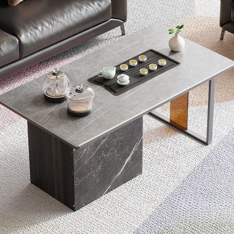 轻奢时尚简约现代实用茶桌椅组合办公室家用奢主管洽谈办公桌茶台