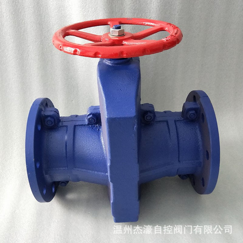 厂家生产GJ41X-10铸铁管夹阀  法兰铝合金管夹阀 铸铁手动胶管阀