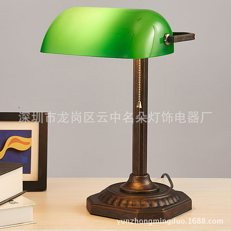厂家供应复古跨境台灯蒋介石民国银行灯创意摄影视剧道具装饰台灯