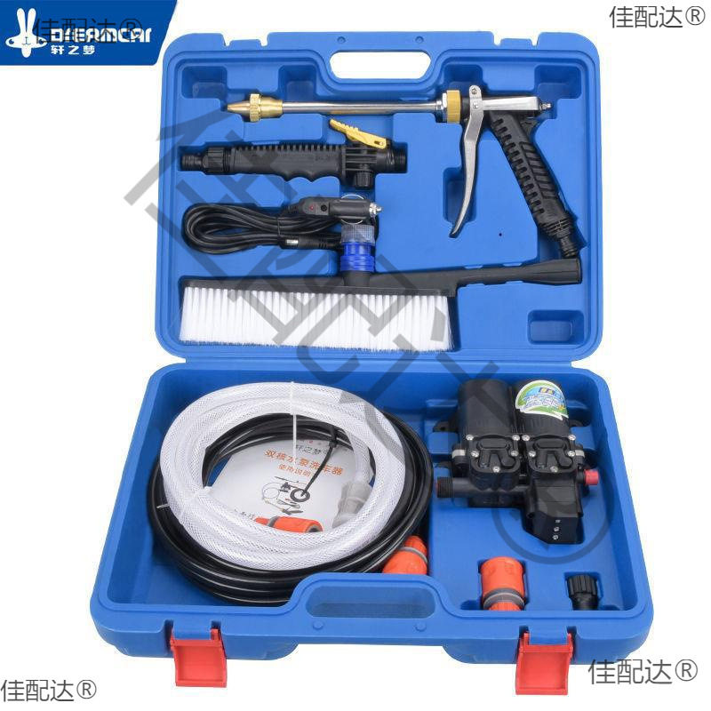 12v车载洗车机 220V高压水枪家用便携洗车器刷车神器电动洗车水泵