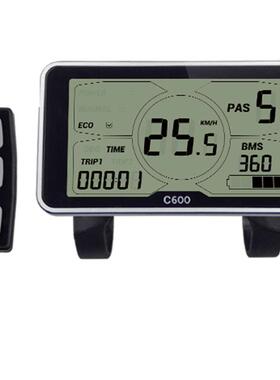 24V36V48VC600高配电动自行车滑板车四寸大屏液晶仪表