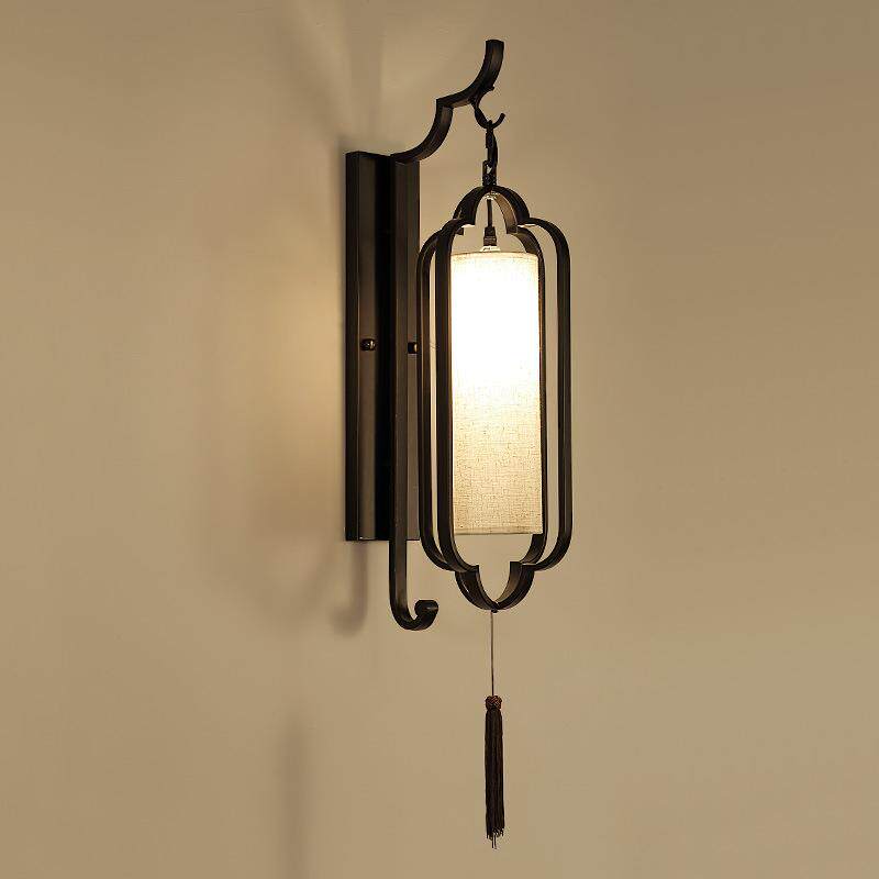 新中式壁灯简约酒店工程茶楼样板房走廊过道灯具客厅卧室床头灯具