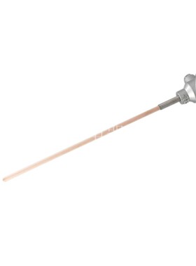 B型 单芯 L=595 整体直形  Φ12 PN10 DN40  高温刚玉管热电偶