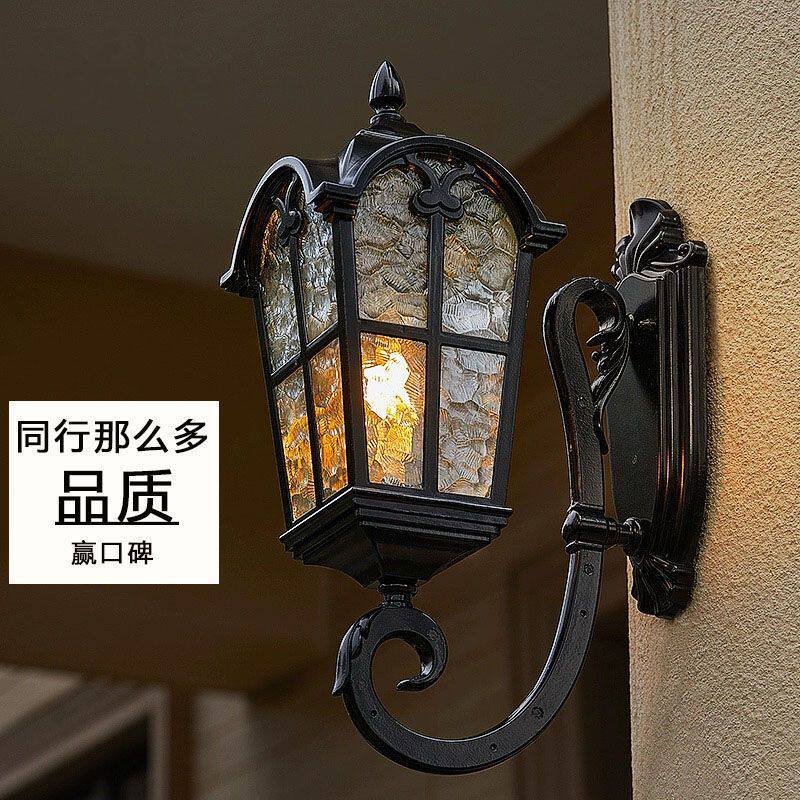 美式田园外窗壁灯家用庭院灯欧式别墅阳台壁灯防水室外户外壁灯