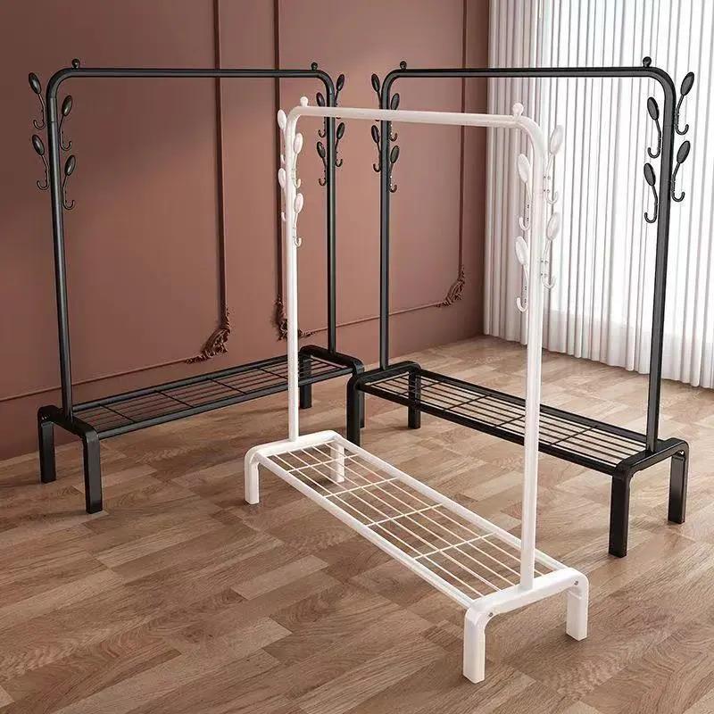 简易落地式室内挂衣架上档次秋冬晒被子阳台家用防滑晒衣架防掉