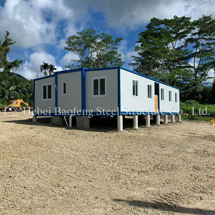 厂家直售大型折叠房屋 移动扩展集装箱房 40尺住人扩展房