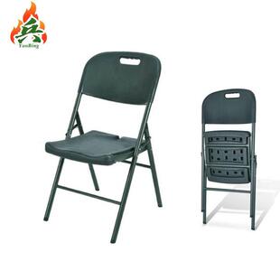 焱兵吹塑折叠椅靠背塑料椅多功能家用写字餐椅户外行军指挥凳