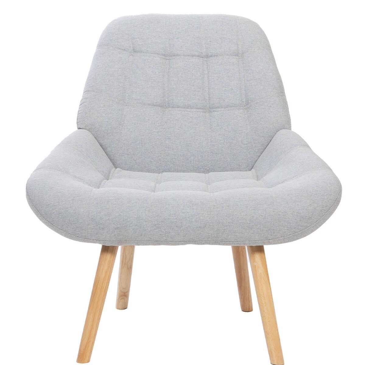 休闲躺椅北欧家用实木布艺沙发轻奢现代单人椅简约懒人沙发客厅卧