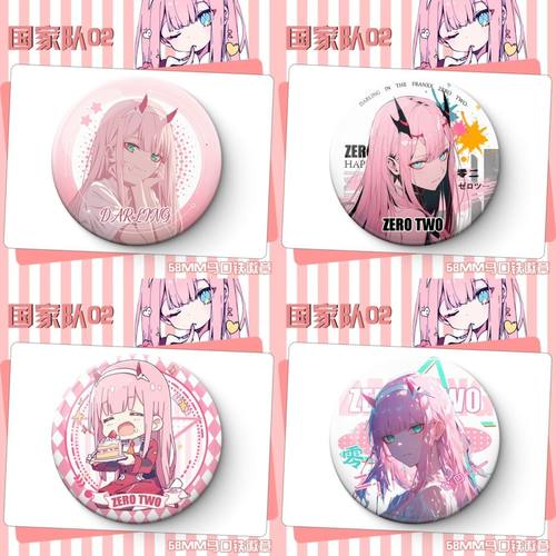 DARLING in theFRANXX动漫周边02国家队徽章吧唧痛包装饰书包挂件