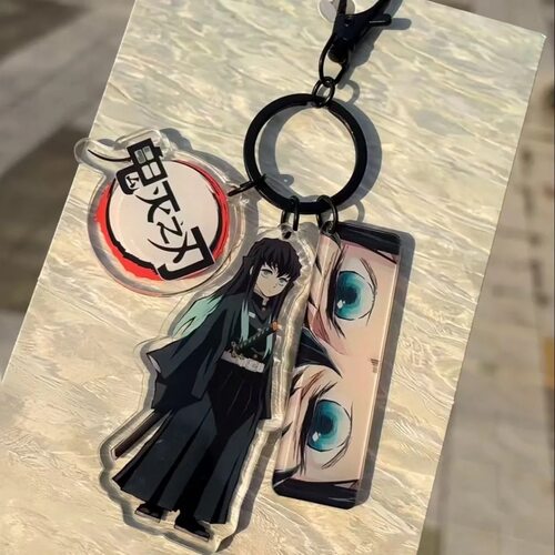 鬼灭之刃亚克力周边时透无一郎蝴蝶忍时透一郎福冈一勇挂件钥匙扣